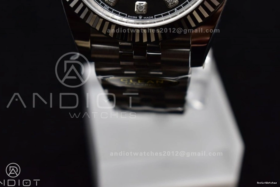 Clean Diamonds Bracelet Jubilee DateJust SS Steel Edition 126334 904L 421 1:1 Dial VR SmartChoice 41 Best Grey On 0823